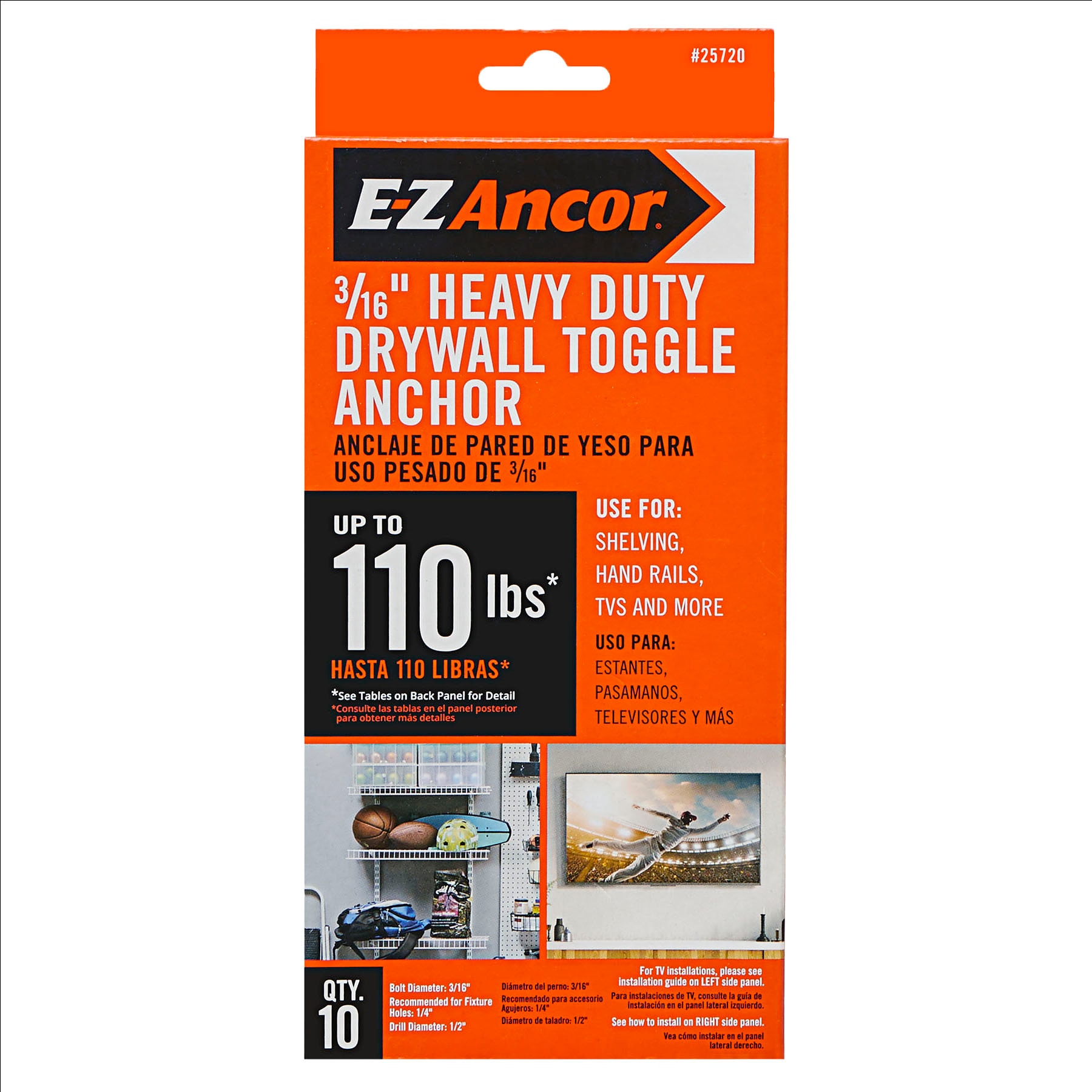 drywall anchor sizes