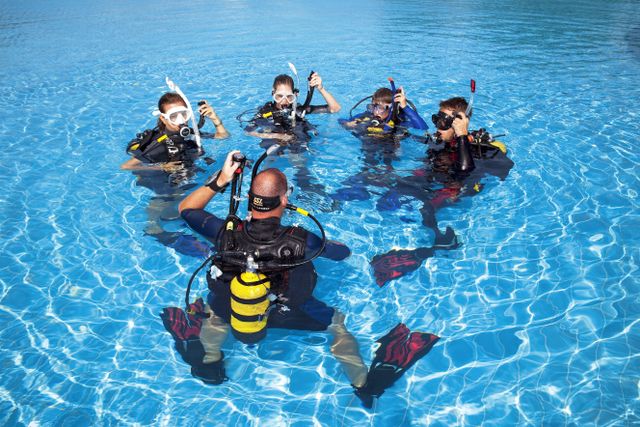 scuba diving gear the forest